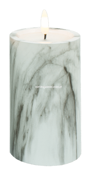 Świeca LED "Marmur" GREY 2/23 (12,5cm)