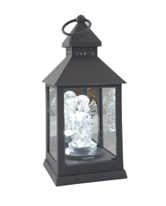 Latarenka LED z aniołkiem 8/18/YZE czarny + baterie