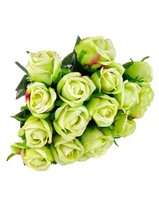 Bukiet pojedynczych róż na cmentarz W63B (35cm)