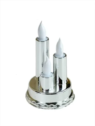 Świeca Led Trio Candle Silver