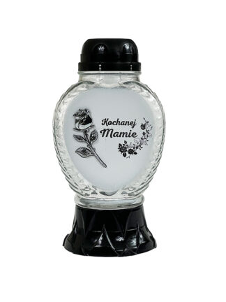 Znicz Solarny Z1210 Serce "Kochanej Mamie" (24cm)