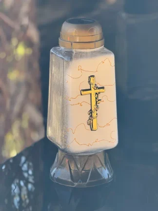 Znicz solarny Z1240 APL Złoty (26cm)