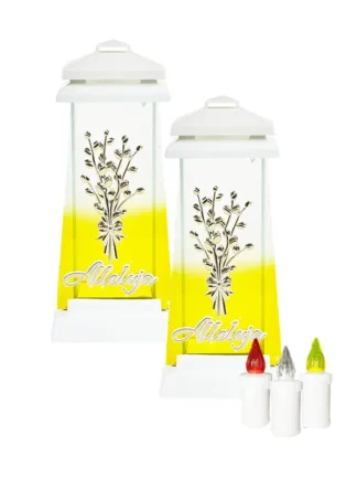 Zestaw – 2x Znicz Wielkanocny z wkładem Led ZSz2/T MINI WZ43