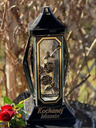 Znicz Kapliczka Muszla Duża "Kochanej Mamie" (40 cm)