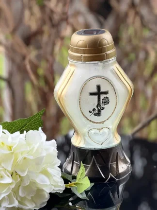 Znicz solarny Z104 Złoty (23cm)