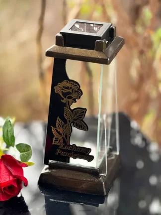 Kapliczka solarna Zsz2 WZ-22 "Kochamy Pamiętamy" Brąz/Złoto