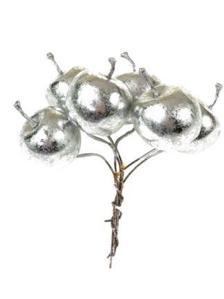 Jabłuszka 3.5 cm (pęczek 6 szt.) M92327 Silver (srebro patynowane)