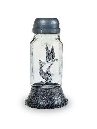 Znicz solarny srebrny Z301 gołębie