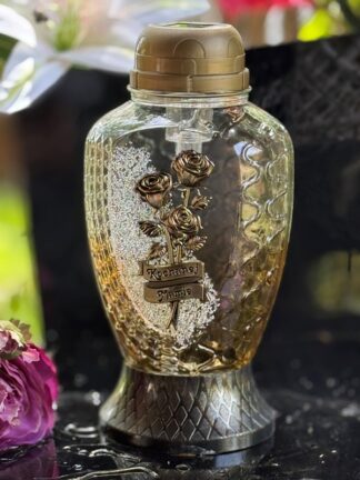 Znicz Solarny ZW274 Złoty Kwiaty "Kochanej Mamie" (26cm)