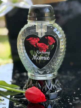 Znicz Solarny P1210 "Kochanej Mamie" (24cm)