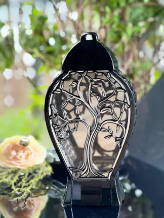 Kapliczka Glamour Wazon Ratan R2 Srebro Drzewo (38 cm)