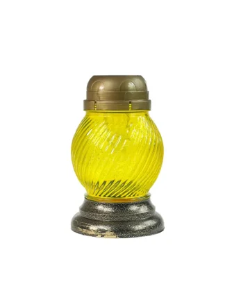 Znicz solarny Z02 Żółty (17cm)