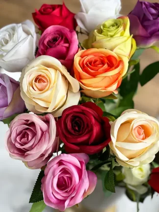 Róża pojedyncza satynowa H19 (60cm)