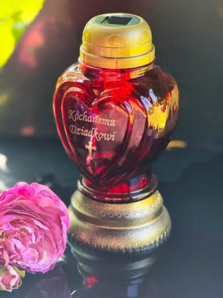 Znicz solarny Z37 "Kochanemu Dziadkowi" (22 cm)