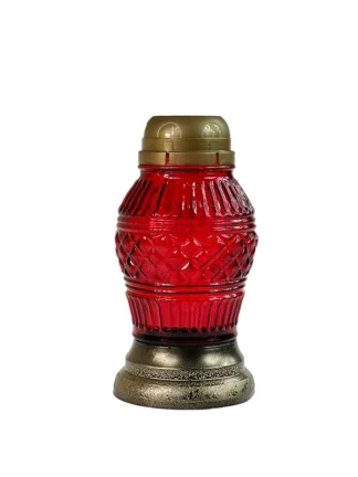 Znicz solarny Z503 Czerwony (21cm)