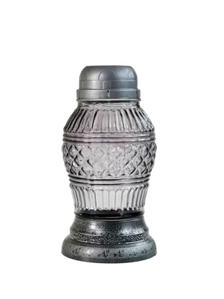 Znicz solarny Z503 Srebro (21cm)