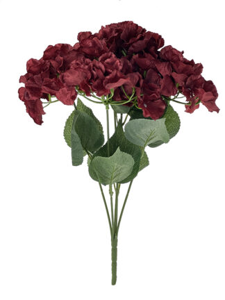 Hortensja bukiet K79 Bordowy 50 cm