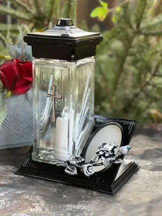 Znicz solarny ZC2 CZARNY (23cm)