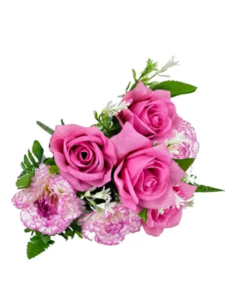 Bukiet mieszany z goździkiem na cmentarz KDG 1713 (35 cm)