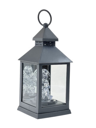 Latarenka LED z aniołkiem 8/18/YZE Szary + baterie