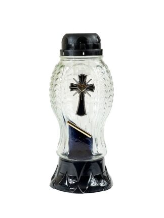 Znicz solarny Z509 Czarny (26cm)