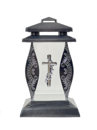 Znicza kapliczka SZ-1/3 Krzyż + wzór (27cm)