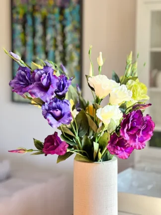 Gałązka dekoracyjna Eustoma L902 (80 cm)