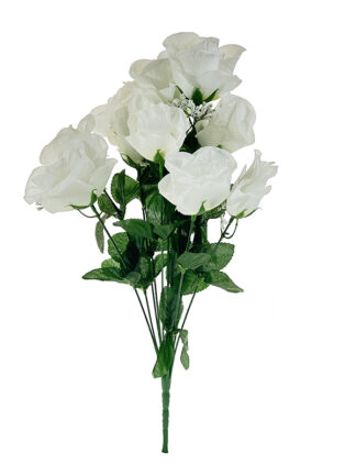 Bukiet Róż wysokich KDGL1034 Biały (46cm)