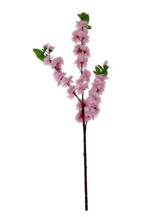 Gałązka pojedyncza kwitnąca jabłoń N-011 84 cm ( jasny róż)