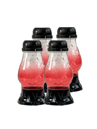 Pakiet 4x Znicz solarny Z-1 Mal Czerwony (22cm)