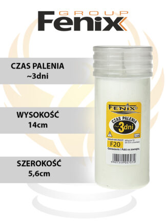 Wkład parafinowy F20 (3dni)