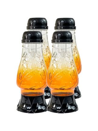 Pakiet 4x Znicz solarny Z-2 Mal Pomarańcz (26cm)