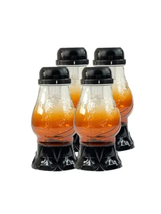 Pakiet 4x Znicz solarny Z-1 Mal Pomarańcz (22cm)