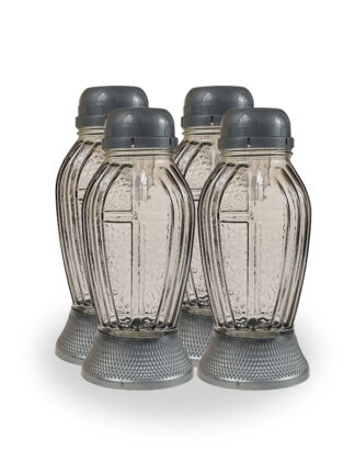 Zestaw - Znicz solarny srebrny S801 4szt.