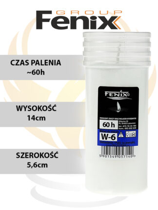 Wkład parafinowy W6 (60h)