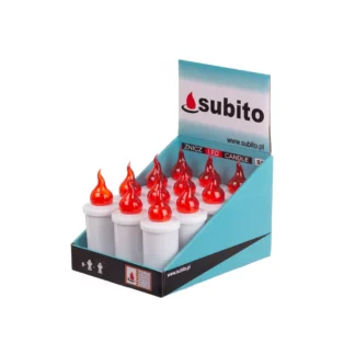 Wkład LED do znicza Subito S6 Biały/Czerwony